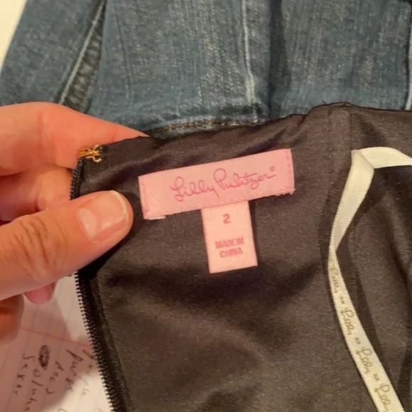 Lilly Pulitzer black strapless mini dress size 2 - Picture 12 of 14